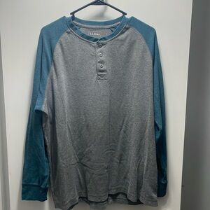 L.L. Bean Henley Long Sleeve Shirt